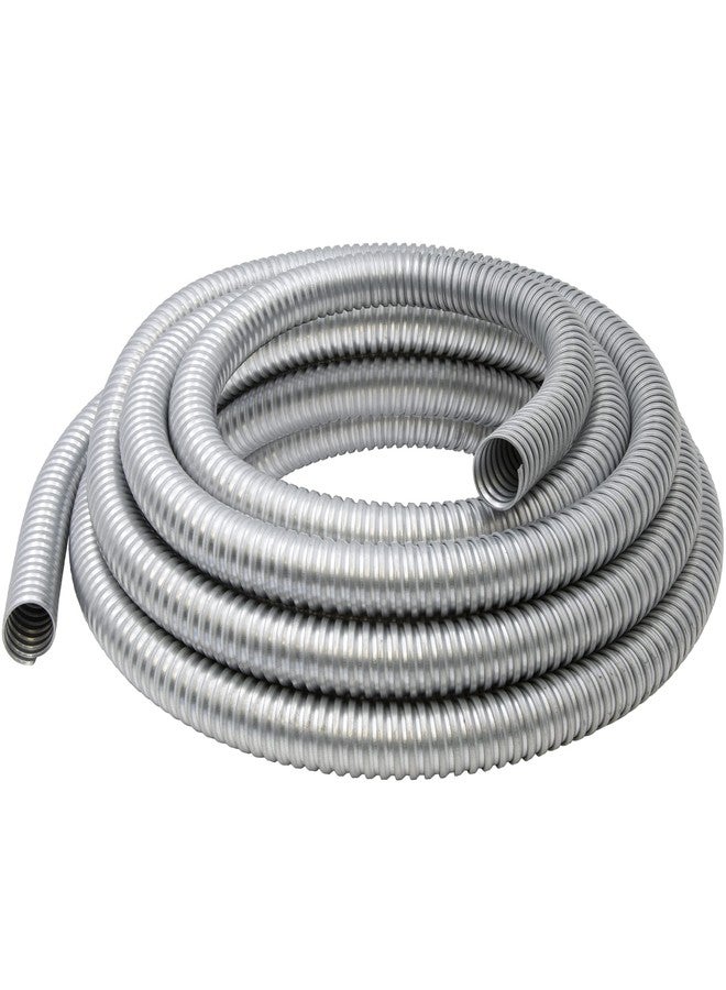 Maxxima 3/8 in. x 25 ft. Galvanized Steel Flexible Conduit, Greenfield Electrical 25 Foot Roll - Image 1